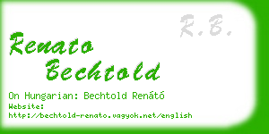 renato bechtold business card