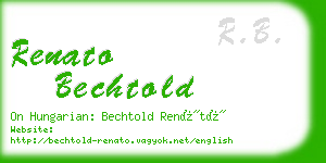 renato bechtold business card